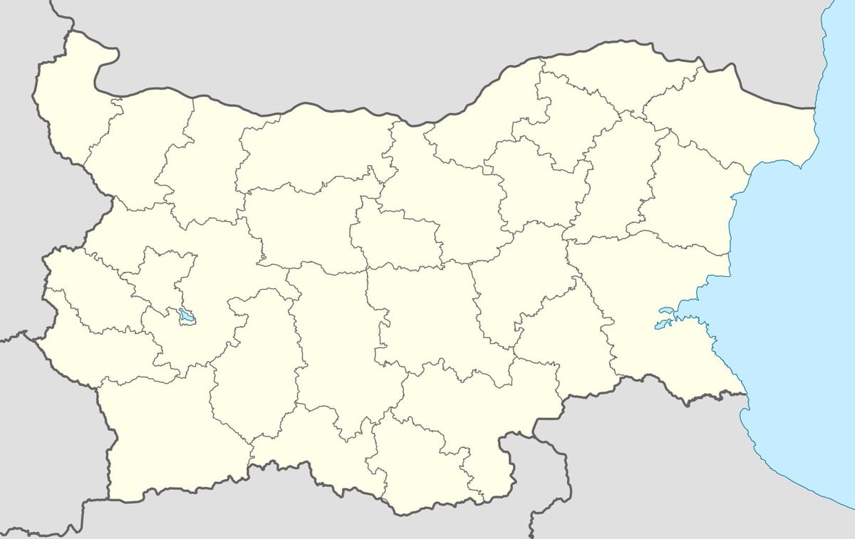 kartta Bulgarian kartta vektori