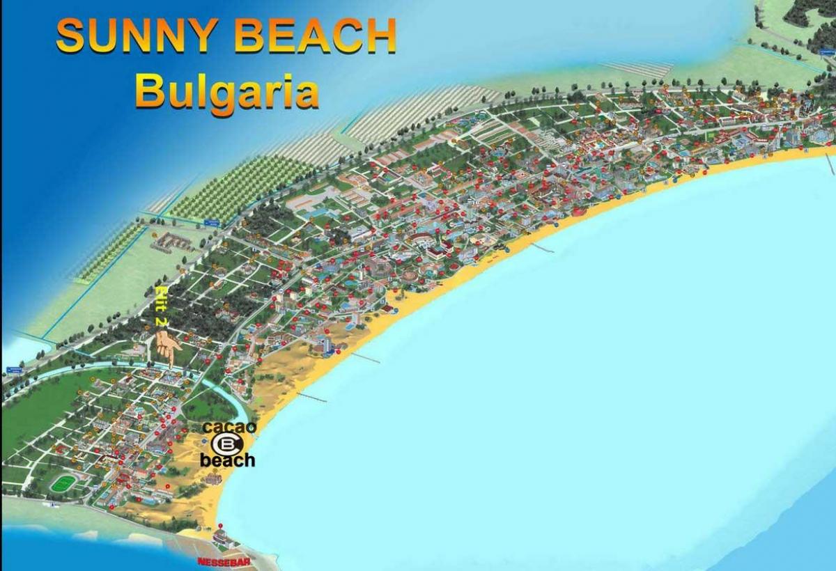 kartta cacao beach Bulgaria