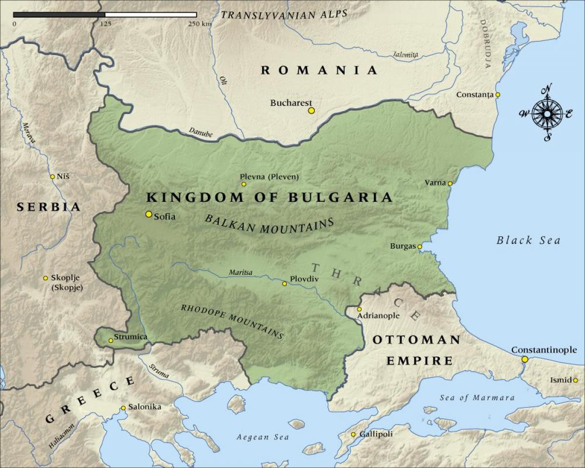 kartta vanha Bulgarian