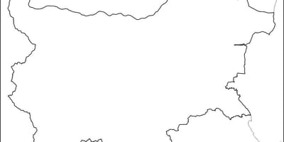 Kartta Bulgarian kartta ääriviivat