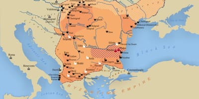 Kartta Bulgarian valtakunta