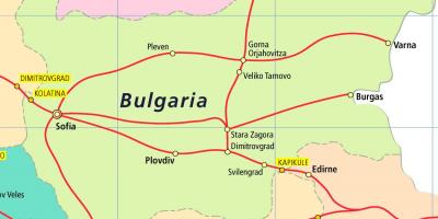 Bulgaria juna kartta