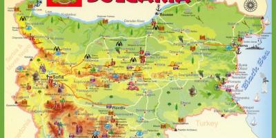 Bulgarian nähtävyydet kartta