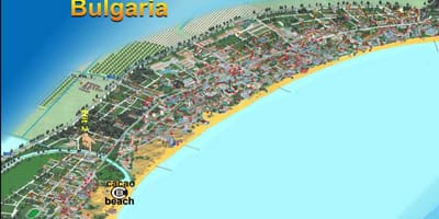 Kartta cacao beach Bulgaria