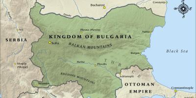 Kartta vanha Bulgarian